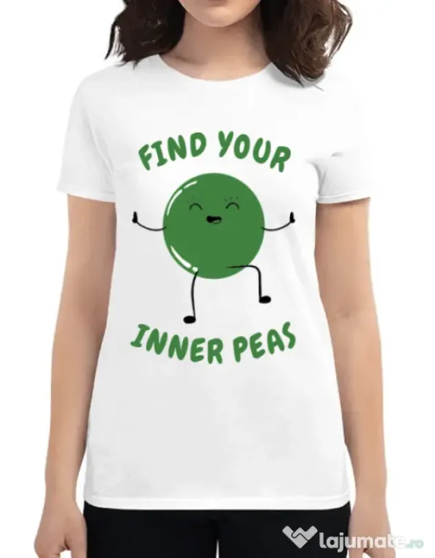 Tricou ADLER dama Inner peas Alb