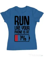 Tricou ADLER dama Run Albastru azuriu