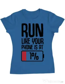 Tricou ADLER dama Run Albastru azuriu