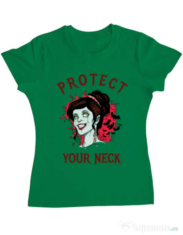Tricou ADLER dama Protect your neck Verde mediu