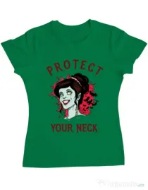 Tricou ADLER dama Protect your neck Verde mediu