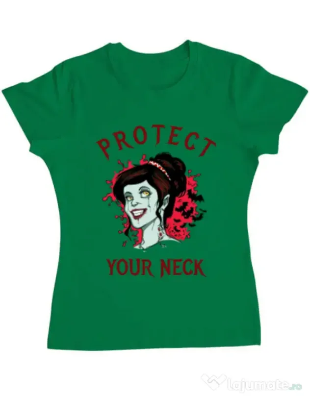 Tricou ADLER dama Protect your neck Verde mediu