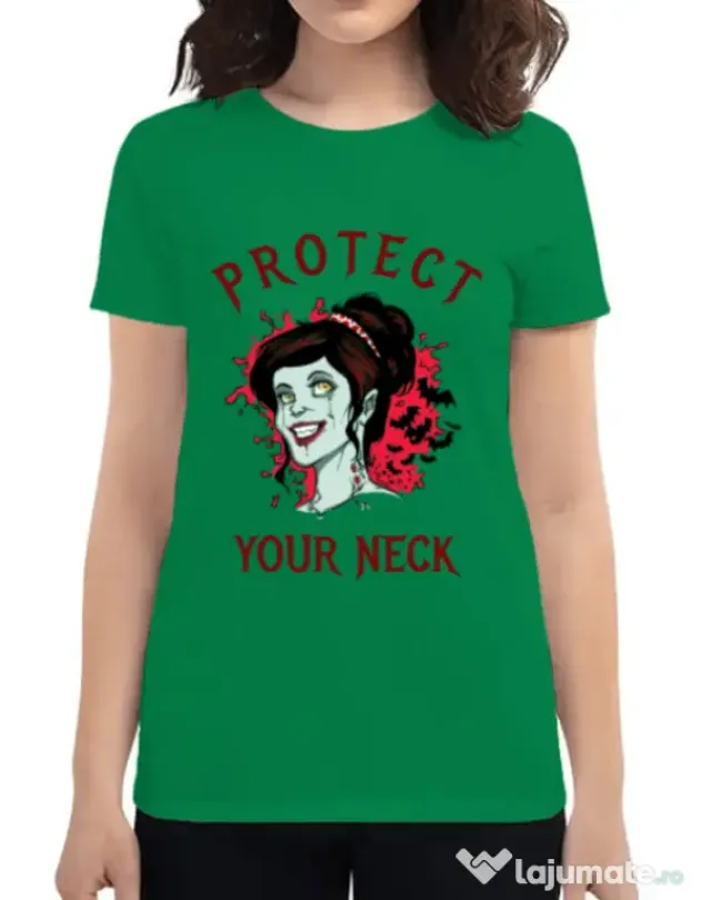 Tricou ADLER dama Protect your neck Verde mediu