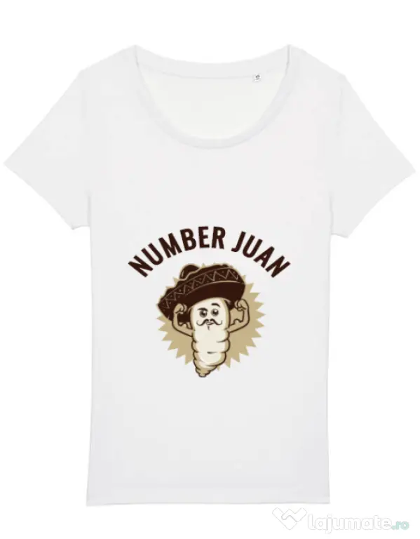 Tricou STANLEY STELLA dama Number Juan Alb