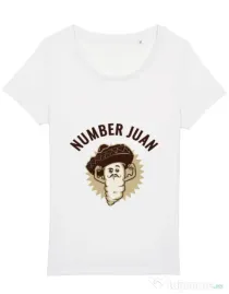 Tricou STANLEY STELLA dama Number Juan Alb