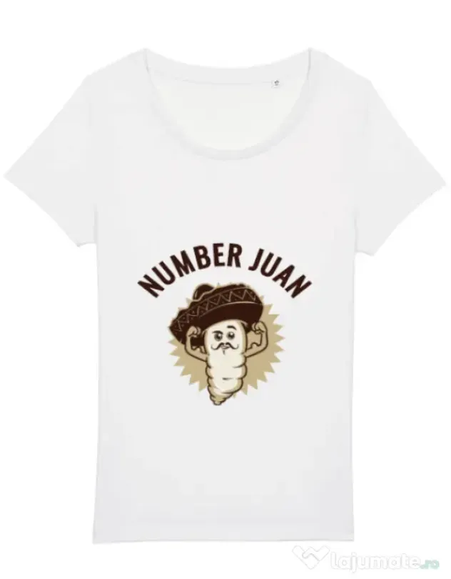 Tricou STANLEY STELLA dama Number Juan Alb