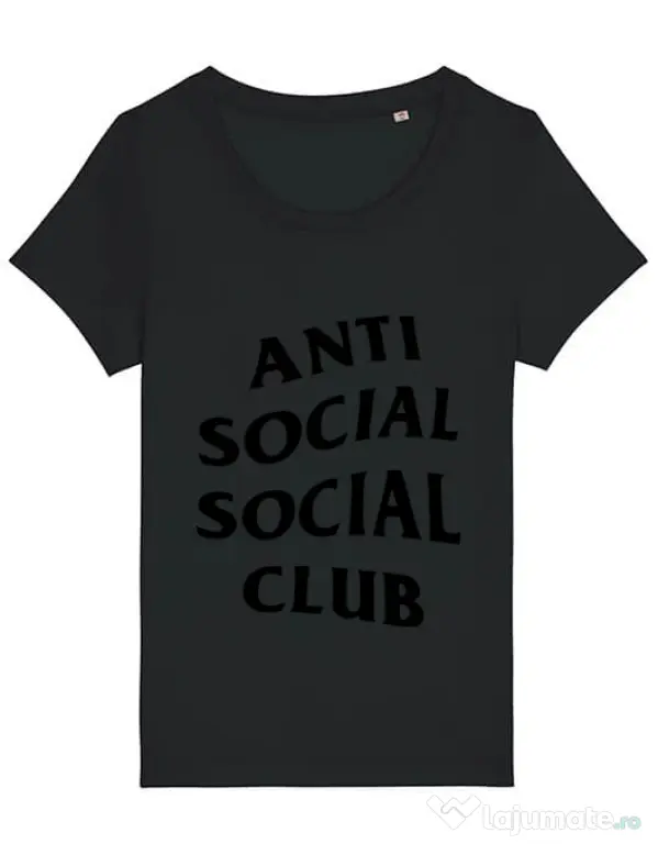 Tricou STANLEY STELLA dama Anti social Club Negru