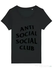 Tricou STANLEY STELLA dama Anti social Club Negru
