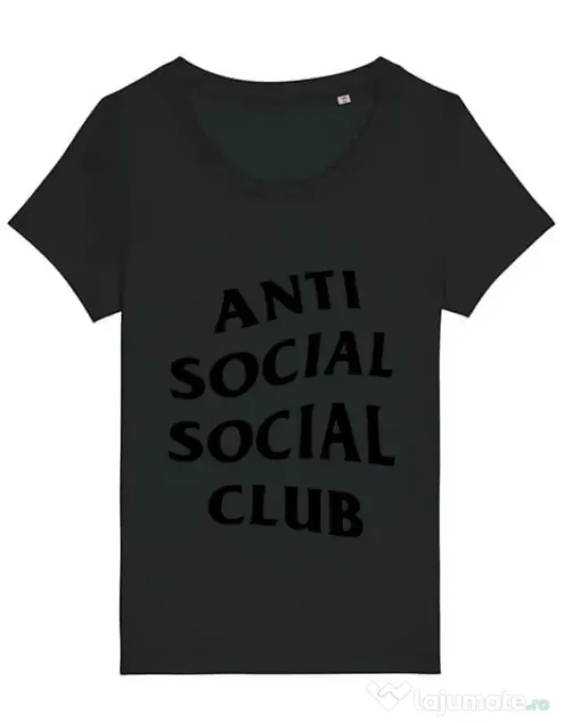 Tricou STANLEY STELLA dama Anti social Club Negru