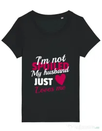Tricou STANLEY STELLA dama I’m not spoiled Negru