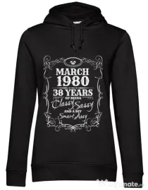 Hoodie dama cu gluga Classy sassy Negru