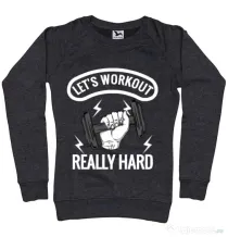 Bluza ADLER dama Let’s workout Negru melanj