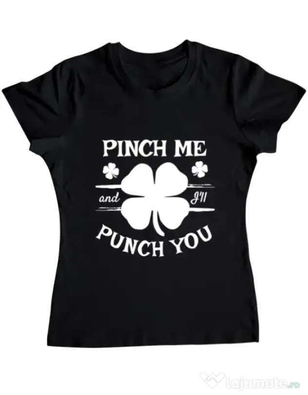 Tricou ADLER dama Pinch me Negru