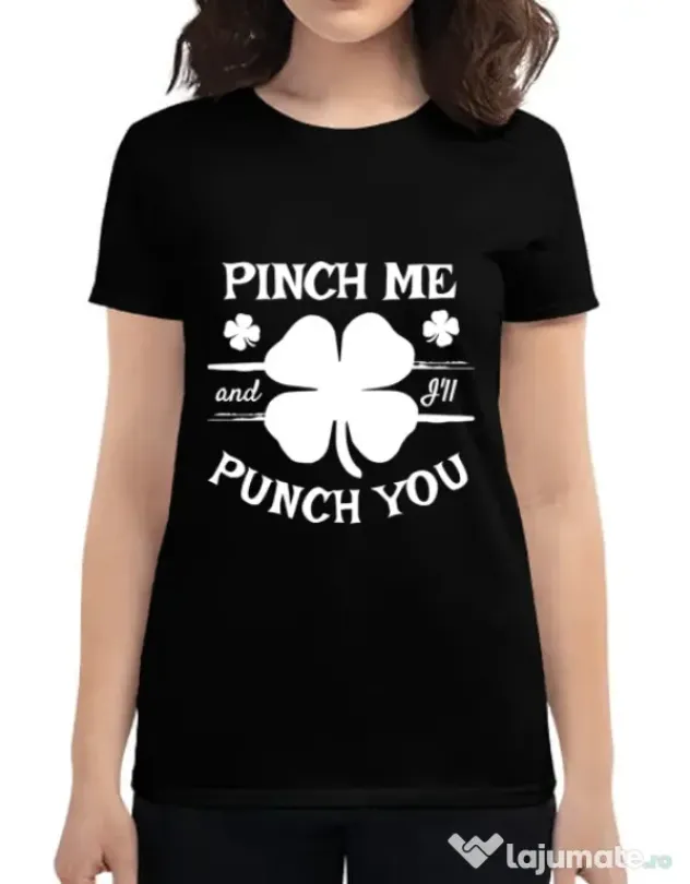 Tricou ADLER dama Pinch me Negru