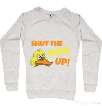 Bluza ADLER dama Shut the duck up Migdala melanj