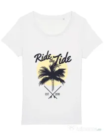 Tricou STANLEY STELLA dama Ride the tide Alb