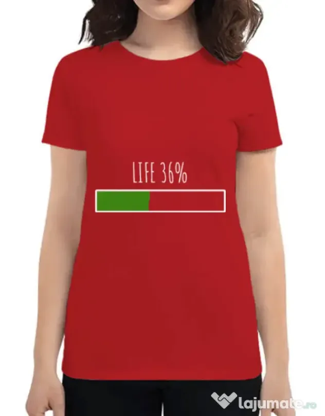 Tricou ADLER dama Life Rosu