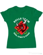 Tricou ADLER dama Run jump & dunk Verde mediu