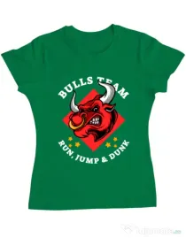 Tricou ADLER dama Run jump & dunk Verde mediu