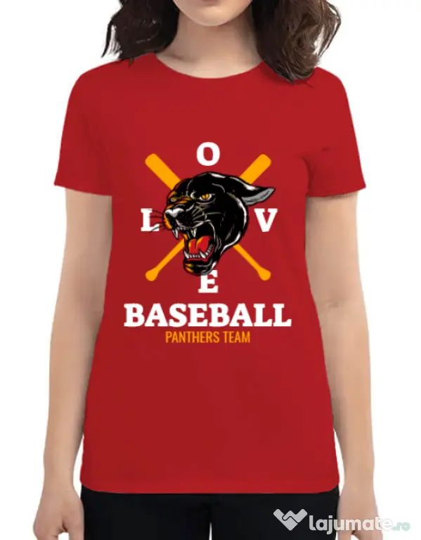 Tricou ADLER dama Panthers team Rosu