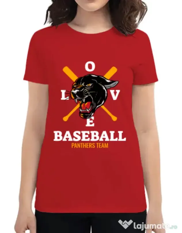 Tricou ADLER dama Panthers team Rosu