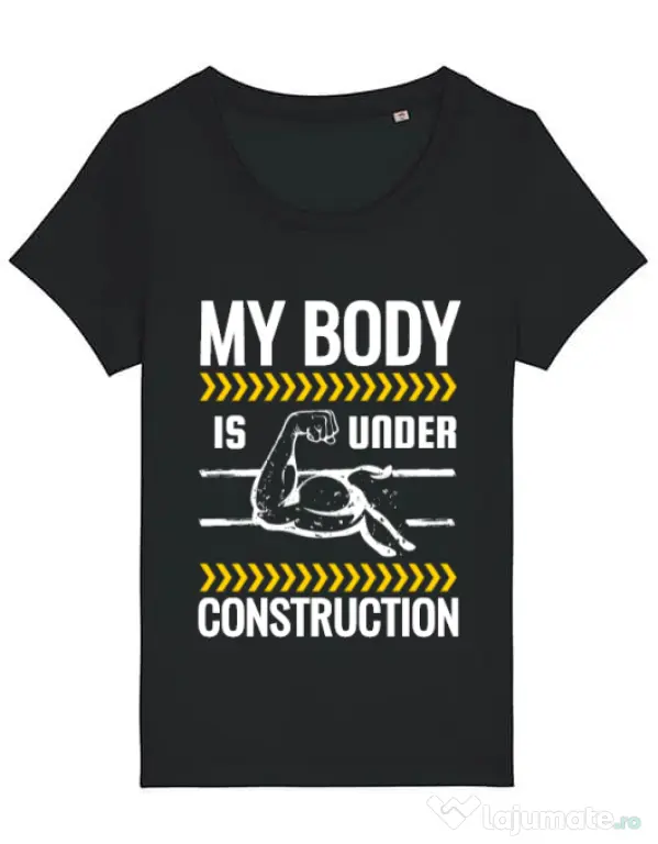 Tricou STANLEY STELLA dama Under construction Negru