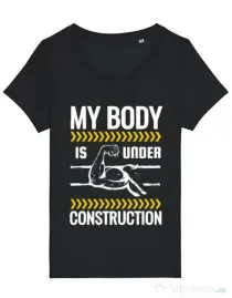 Tricou STANLEY STELLA dama Under construction Negru