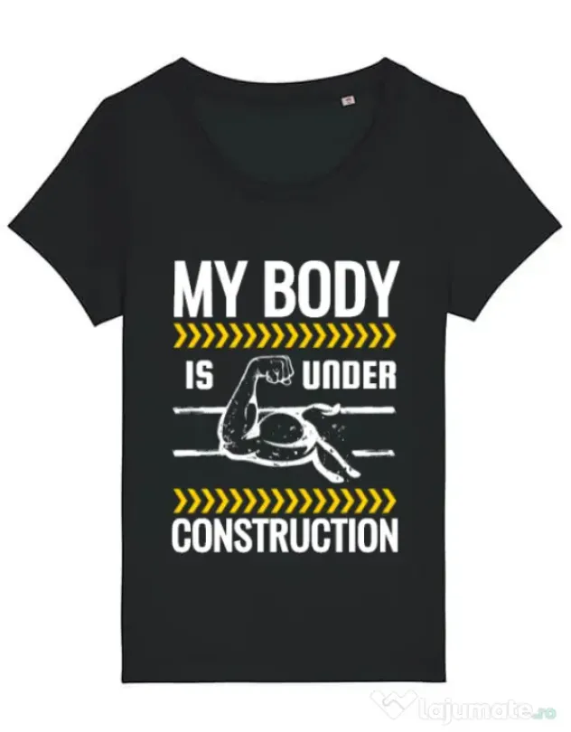 Tricou STANLEY STELLA dama Under construction Negru