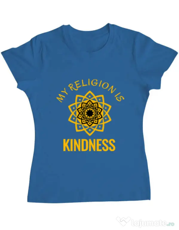 Tricou ADLER dama Kindness Albastru azuriu