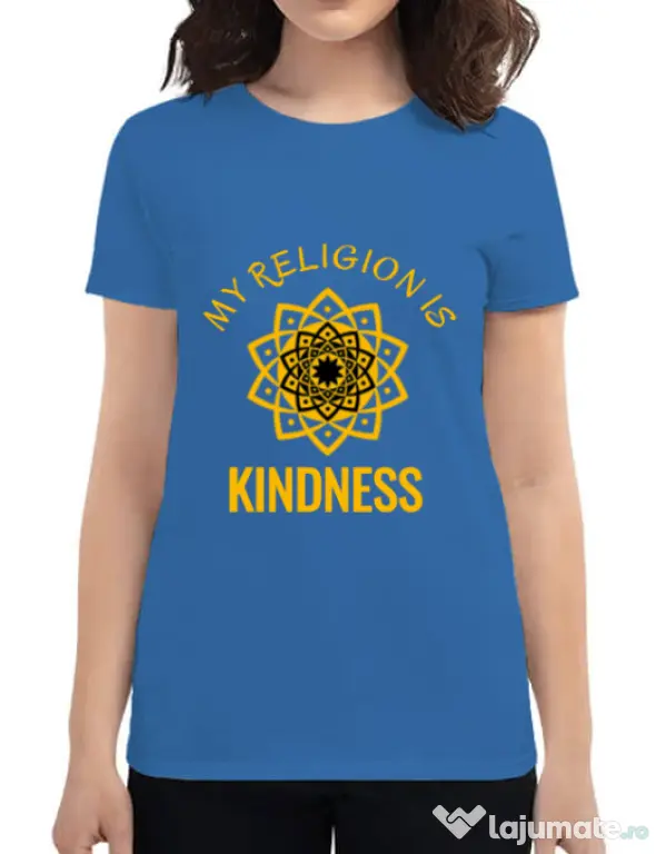 Tricou ADLER dama Kindness Albastru azuriu