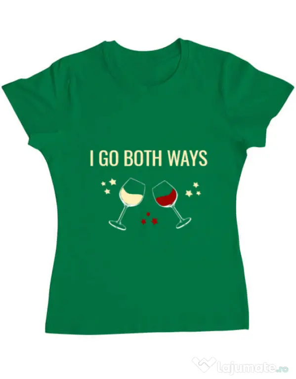 Tricou ADLER dama I go both ways Verde mediu