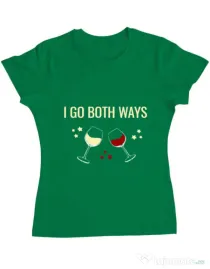 Tricou ADLER dama I go both ways Verde mediu