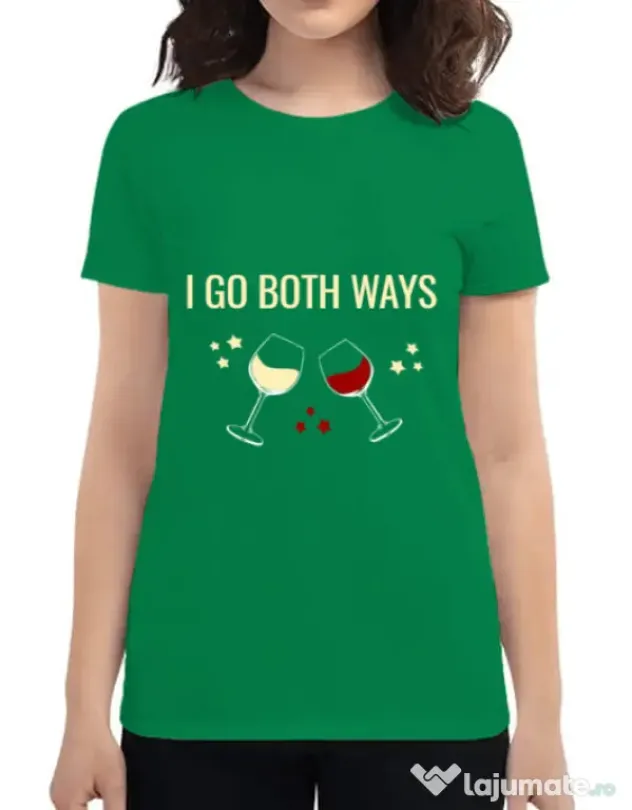 Tricou ADLER dama I go both ways Verde mediu