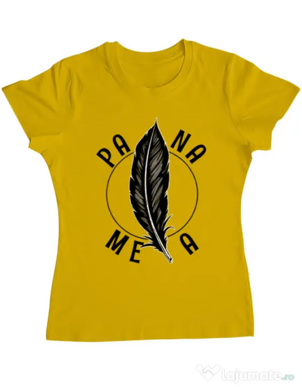 Tricou ADLER dama Pana mea Galben