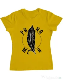Tricou ADLER dama Pana mea Galben