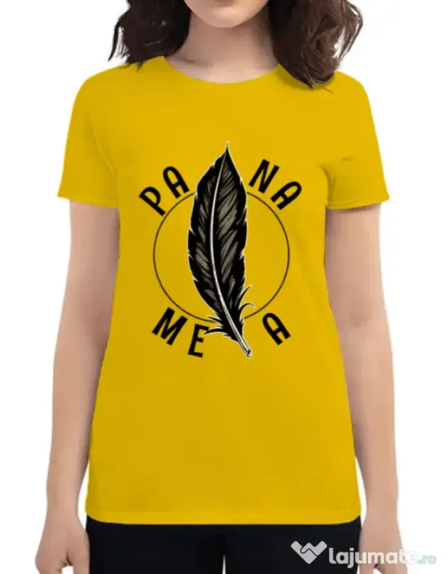 Tricou ADLER dama Pana mea Galben