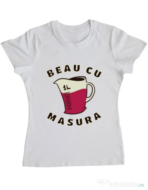 Tricou ADLER dama Beau cu masura Alb