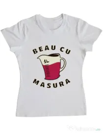 Tricou ADLER dama Beau cu masura Alb