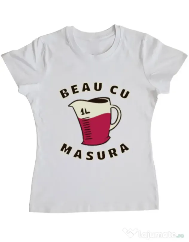 Tricou ADLER dama Beau cu masura Alb