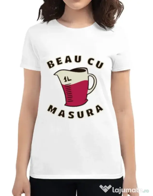 Tricou ADLER dama Beau cu masura Alb