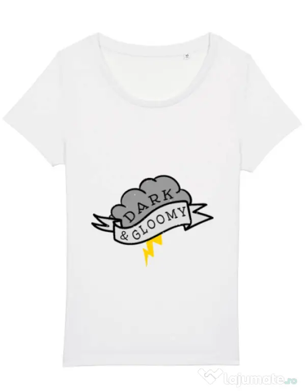 Tricou STANLEY STELLA dama Dark and gloomy Alb