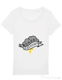 Tricou STANLEY STELLA dama Dark and gloomy Alb