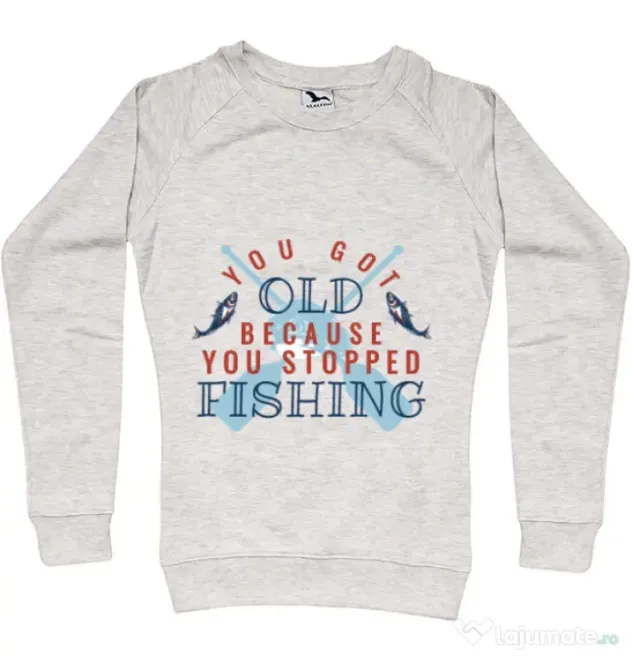 Bluza ADLER dama You stopped fishing Migdala melanj