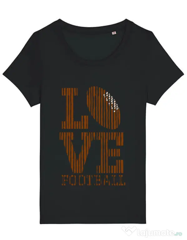 Tricou STANLEY STELLA dama Love football Negru