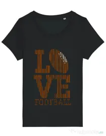 Tricou STANLEY STELLA dama Love football Negru