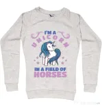 Bluza ADLER dama Just a unicorn Migdala melanj