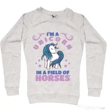 Bluza ADLER dama Just a unicorn Migdala melanj