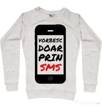 Bluza ADLER dama Vorbesc doar prin sms Migdala melanj