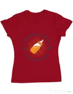 Tricou ADLER dama I drink until I pass out Rosu