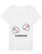 Tricou STANLEY STELLA dama Wanna fight about it Alb